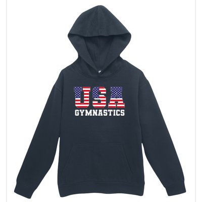 Gymnast Gymnastics Usa American Flag Urban Pullover Hoodie