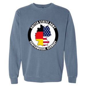 Grafenwoehr Germany United States Army Military Veteran Gift Garment-Dyed Sweatshirt