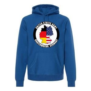 Grafenwoehr Germany United States Army Military Veteran Gift Premium Hoodie