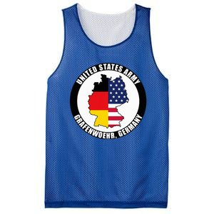 Grafenwoehr Germany United States Army Military Veteran Gift Mesh Reversible Basketball Jersey Tank