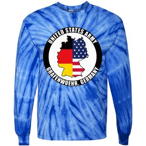 Grafenwoehr Germany United States Army Military Veteran Gift Tie-Dye Long Sleeve Shirt