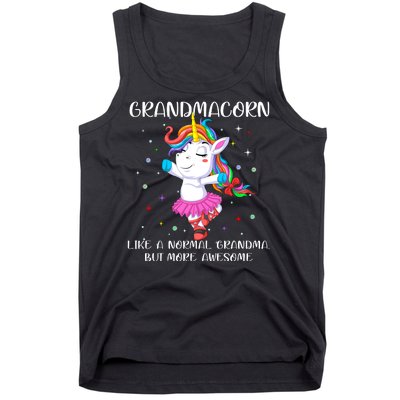 Grandmacorn Grandma Unicorn Tank Top