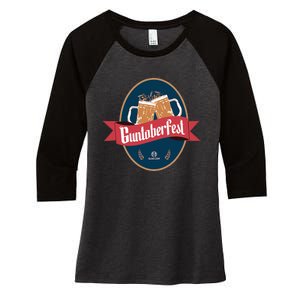 Guntoberfest Women's Tri-Blend 3/4-Sleeve Raglan Shirt