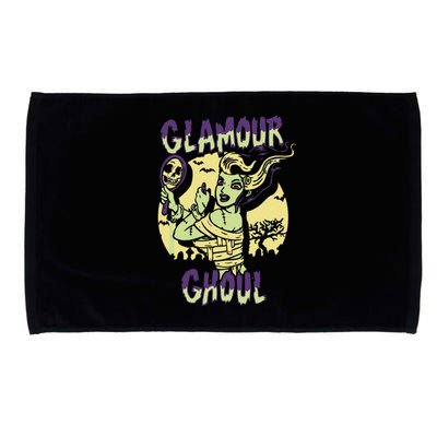 Glamour Ghoul Vintage Halloween Monster Microfiber Hand Towel