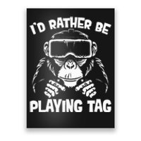 Gorilla Gaming Vr Gamer Funny Meme Poster