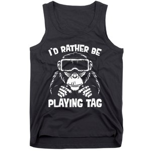 Gorilla Gaming Vr Gamer Funny Meme Tank Top