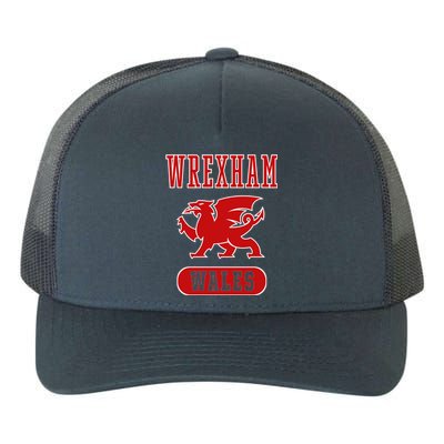 Great Gift Vintage Retro Faded Wales Flag Welsh Pride Yupoong Adult 5-Panel Trucker Hat