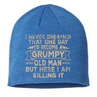 Grumpy Grandpa Vintage Funny Gift Sustainable Beanie