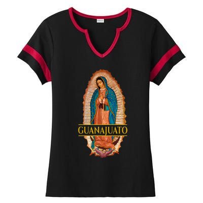 Guanajuato Guanajuatense Virgen De Guadalupe Mexican State Ladies Halftime Notch Neck Tee