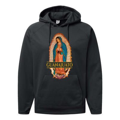 Guanajuato Guanajuatense Virgen De Guadalupe Mexican State Performance Fleece Hoodie