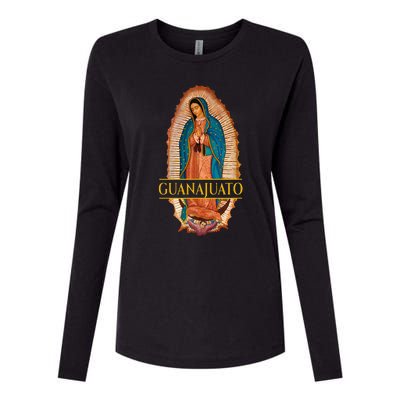 Guanajuato Guanajuatense Virgen De Guadalupe Mexican State Womens Cotton Relaxed Long Sleeve T-Shirt