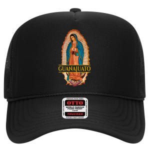 Guanajuato Guanajuatense Virgen De Guadalupe Mexican State High Crown Mesh Back Trucker Hat