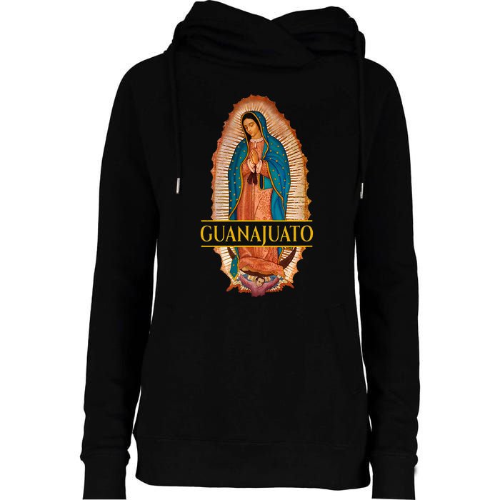 Guanajuato Guanajuatense Virgen De Guadalupe Mexican State Womens Funnel Neck Pullover Hood