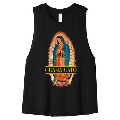 Guanajuato Guanajuatense Virgen De Guadalupe Mexican State Women's Racerback Cropped Tank