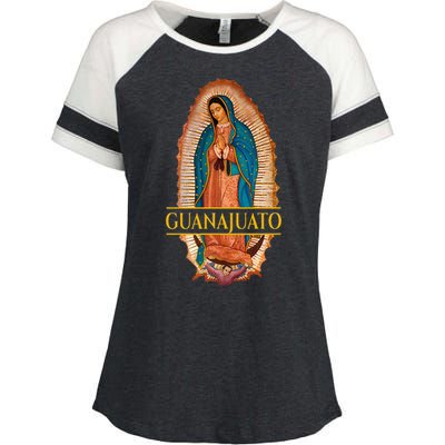 Guanajuato Guanajuatense Virgen De Guadalupe Mexican State Enza Ladies Jersey Colorblock Tee