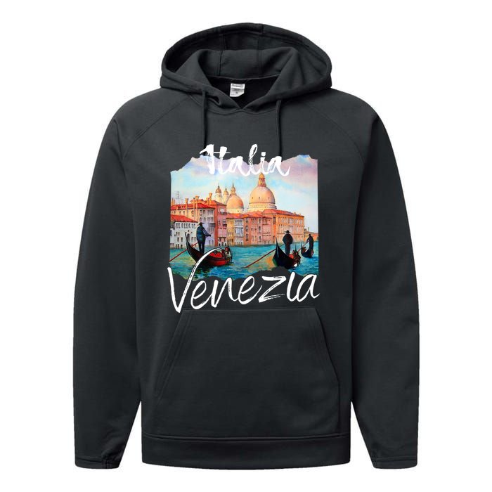 Great Gift Venice Souvenir Venice Italy Performance Fleece Hoodie