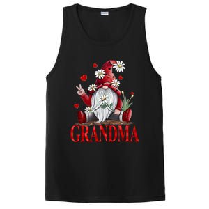 Grandma Gift Valentine Gnome Hippie Beetle Daisy Flower Gnome Gift PosiCharge Competitor Tank