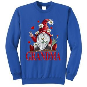 Grandma Gift Valentine Gnome Hippie Beetle Daisy Flower Gnome Gift Sweatshirt