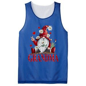 Grandma Gift Valentine Gnome Hippie Beetle Daisy Flower Gnome Gift Mesh Reversible Basketball Jersey Tank