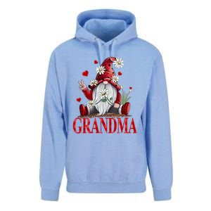 Grandma Gift Valentine Gnome Hippie Beetle Daisy Flower Gnome Gift Unisex Surf Hoodie