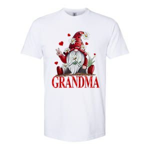 Grandma Gift Valentine Gnome Hippie Beetle Daisy Flower Gnome Gift Softstyle CVC T-Shirt