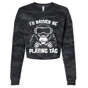 Gorilla Gaming Vr Gamer Cropped Pullover Crew