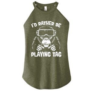 Gorilla Gaming Vr Gamer Women's Perfect Tri Rocker Tank