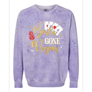 Girl Gone Vegas Birthday Party Las Vegas Trip Bday Wo Colorblast Crewneck Sweatshirt