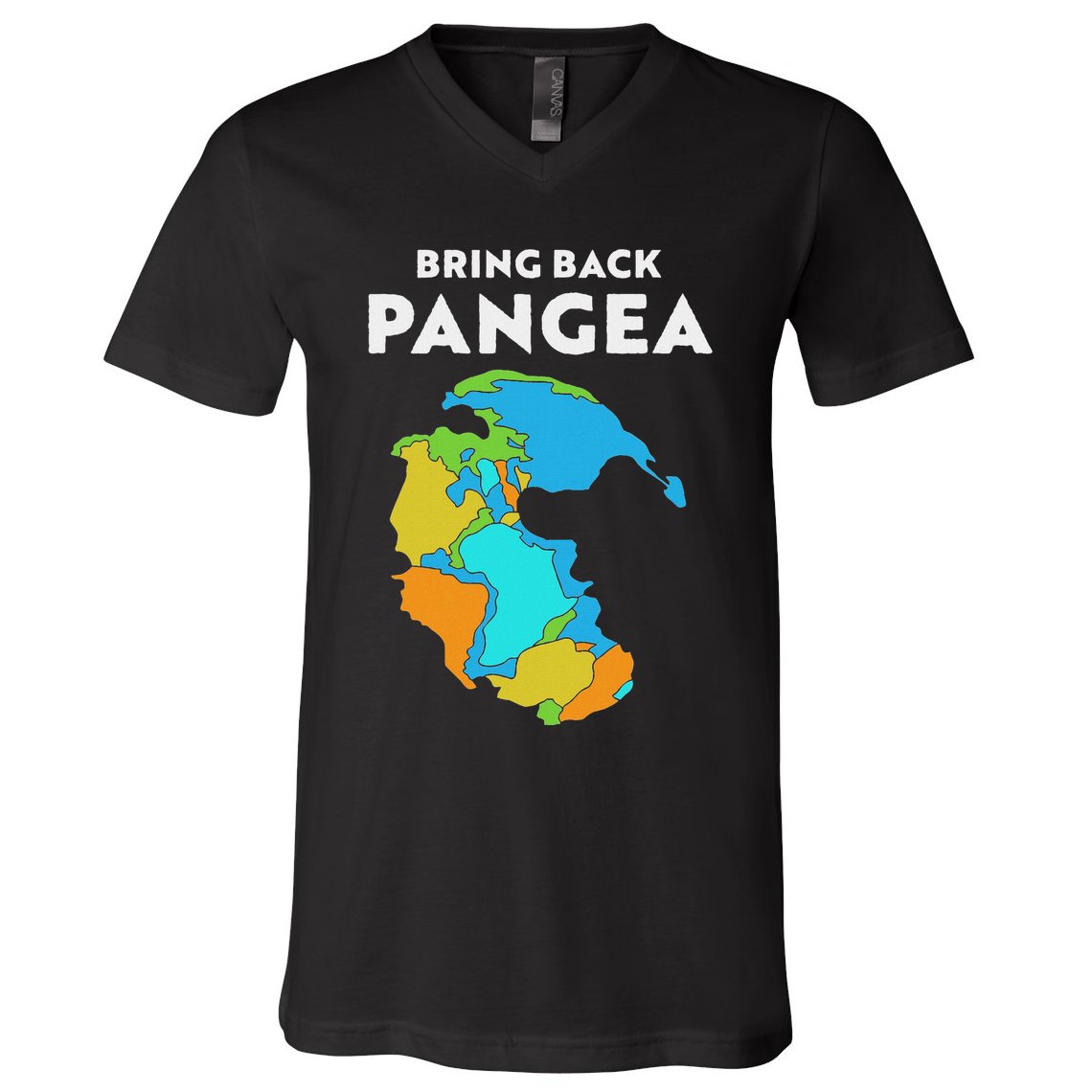 Geography Gift Women Geology Reunite Pangea V-Neck T-Shirt