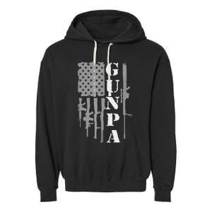 Gunpa Grandpa With Guns Like A Normal Grandpa But More Fun Garment-Dyed Fleece Hoodie