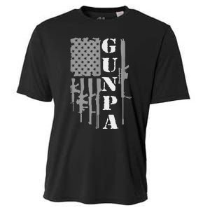 Gunpa Grandpa With Guns Like A Normal Grandpa But More Fun Cooling Performance Crew T-Shirt