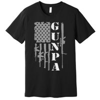 Gunpa Grandpa With Guns Like A Normal Grandpa But More Fun Premium T-Shirt