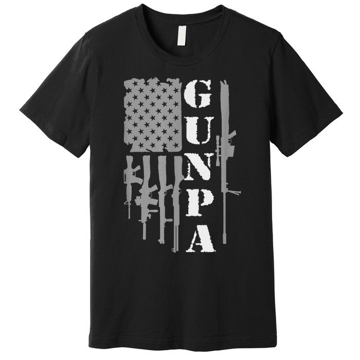 Gunpa Grandpa With Guns Like A Normal Grandpa But More Fun Premium T-Shirt