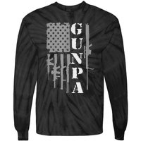 Gunpa Grandpa With Guns Like A Normal Grandpa But More Fun Tie-Dye Long Sleeve Shirt