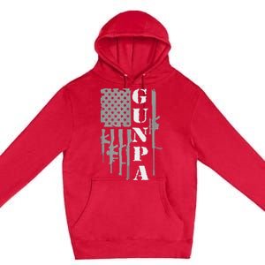 Gunpa Grandpa With Guns Like A Normal Grandpa But More Fun Premium Pullover Hoodie