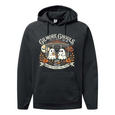 Gilmore Ghouls Where You Haunt I Will Follow Apparel Performance Fleece Hoodie