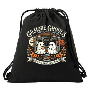 Gilmore Ghouls Where You Haunt I Will Follow Apparel Drawstring Bag