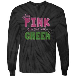 Goes Good With Green Tie-Dye Long Sleeve Shirt