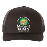 Goat Guidance Whimsical Sanity Check Yupoong Adult 5-Panel Trucker Hat