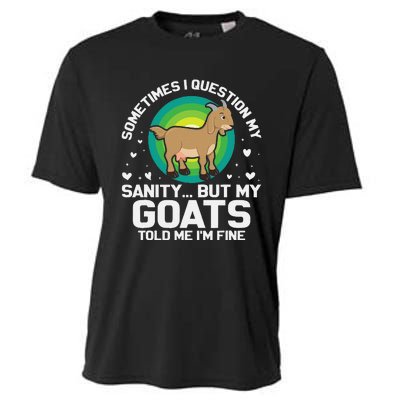 Goat Guidance Whimsical Sanity Check Cooling Performance Crew T-Shirt