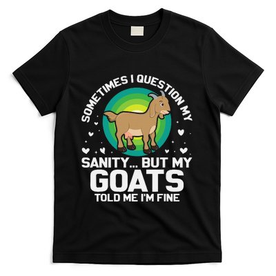 Goat Guidance Whimsical Sanity Check T-Shirt