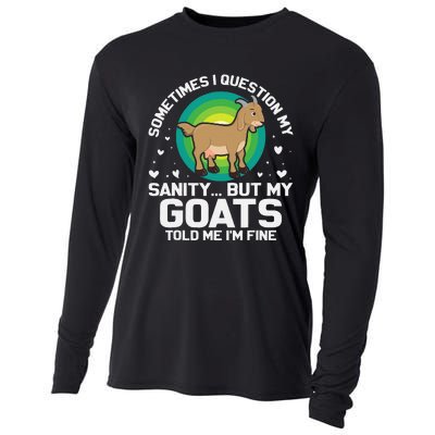 Goat Guidance Whimsical Sanity Check Cooling Performance Long Sleeve Crew