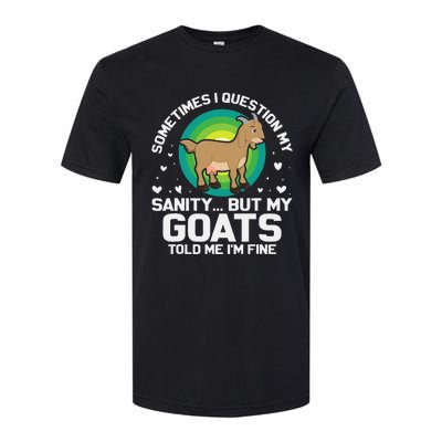 Goat Guidance Whimsical Sanity Check Softstyle CVC T-Shirt