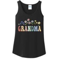 Grandma Gifts Women Wildflower Floral Grandma Ladies Essential Tank