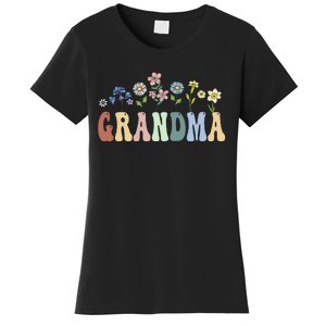 Grandma Gifts Women Wildflower Floral Grandma Women's T-Shirt