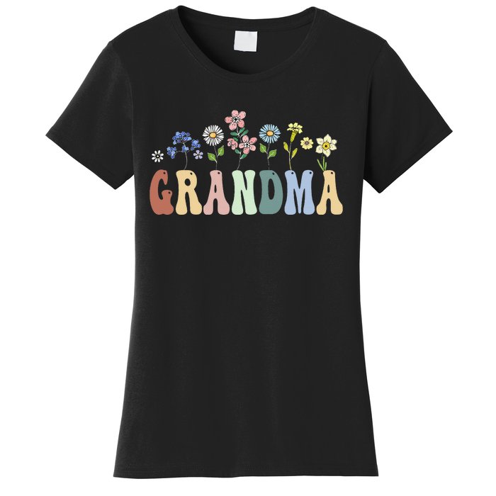 Grandma Gifts Women Wildflower Floral Grandma Women's T-Shirt