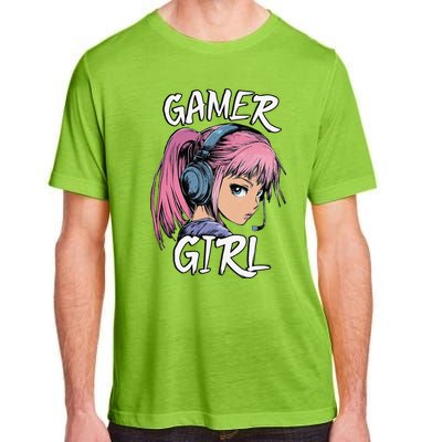 Gamer Girl Women Video Gaming Graphic Gift Adult ChromaSoft Performance T-Shirt