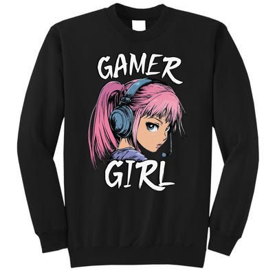 Gamer Girl Women Video Gaming Graphic Gift Sweatshirt