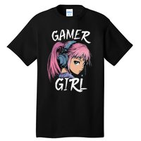 Gamer Girl Women Video Gaming Graphic Gift Tall T-Shirt