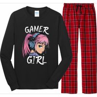 Gamer Girl Women Video Gaming Graphic Gift Long Sleeve Pajama Set